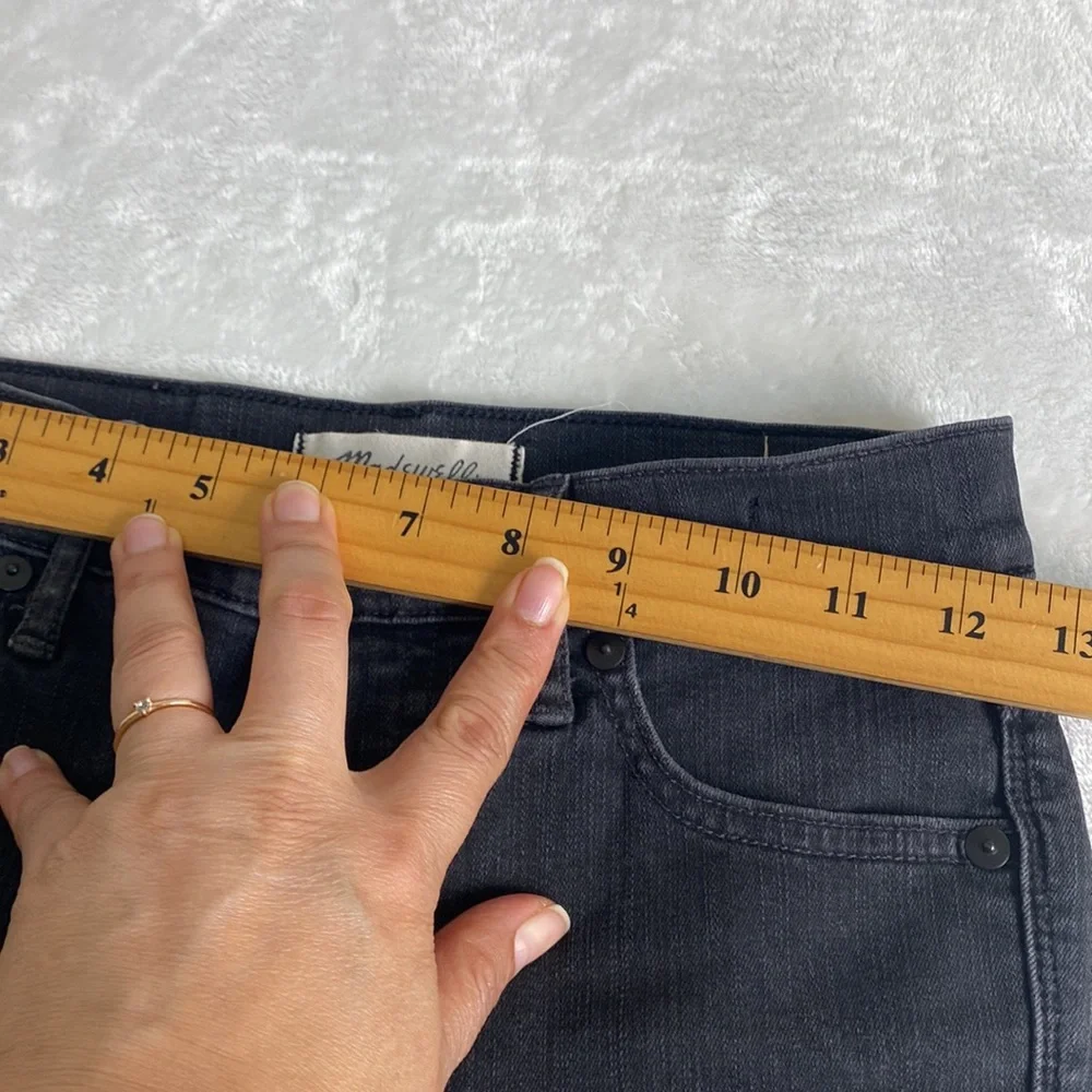 NWOT Madewell 9” High Rise Skinny Wash Black Jeans Size 24 - Picture 13 of 13